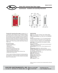 Thumbnail of document Manual - UDL-114 Universal Input Data Logger
